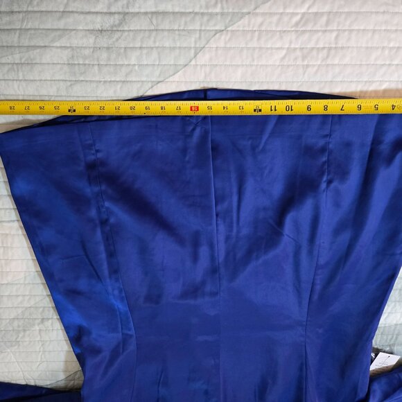 Eloquii Blue Satin Blazer, Skirt & Seq Plus 18 NWT - Picture 11 of 12